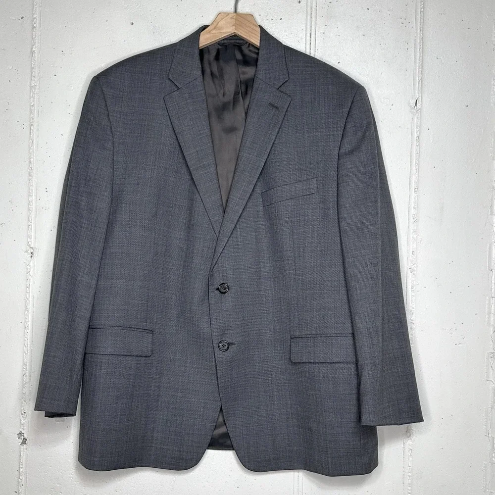 Lauren Ralph Lauren Men's 44S‎ Blazer Gray 100% Wool Sport Coat Preppy Office